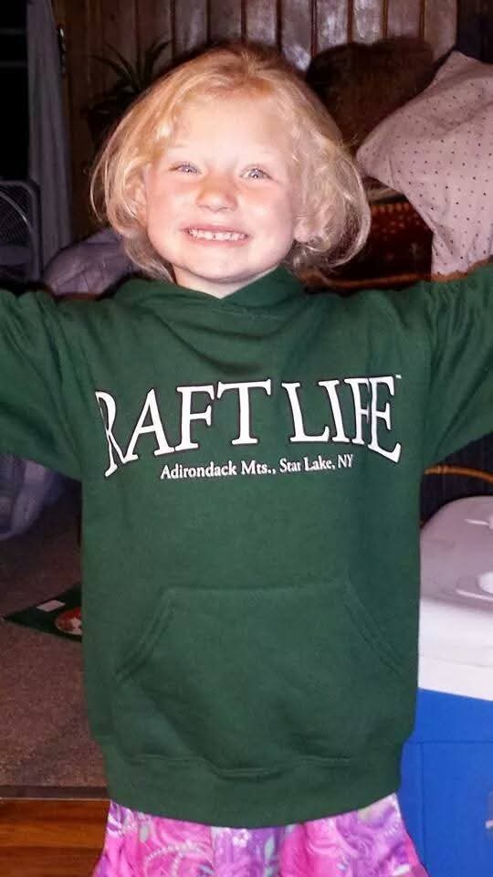 Original green RAFT LIFE hoodie