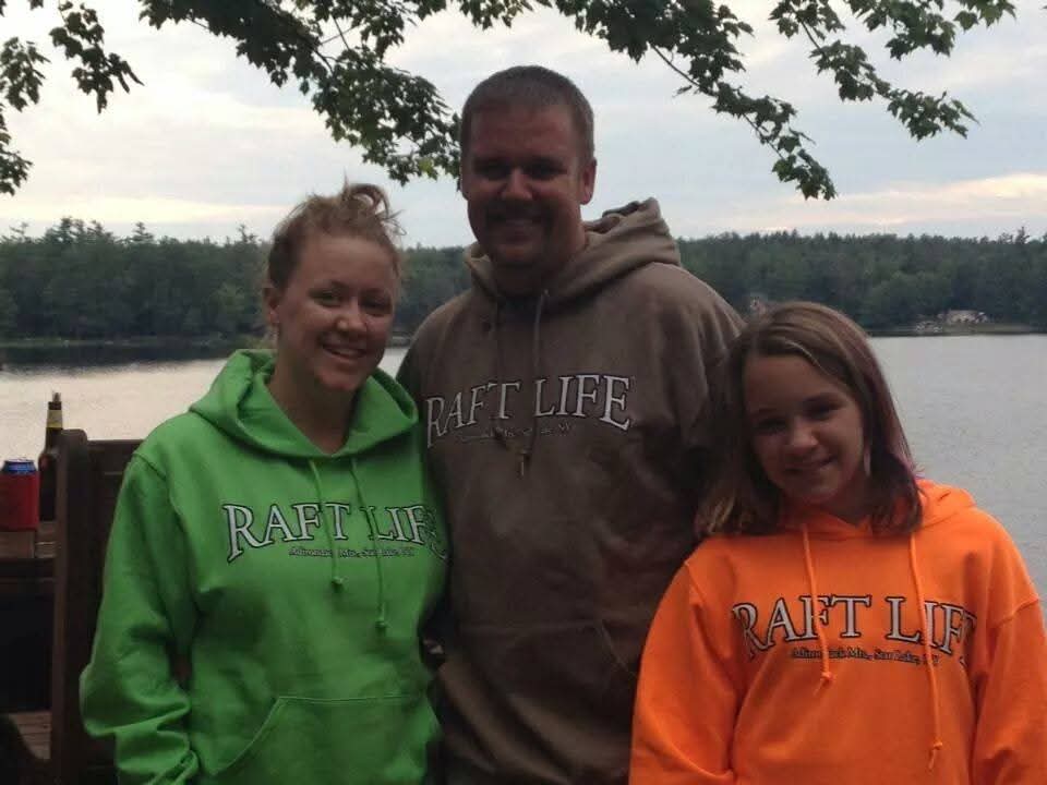 Original RAFT LIFE apparel by the lake